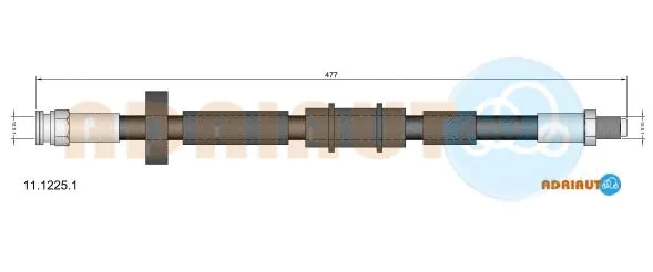 Flexible de frein ADRIAUTO 11.1225.1