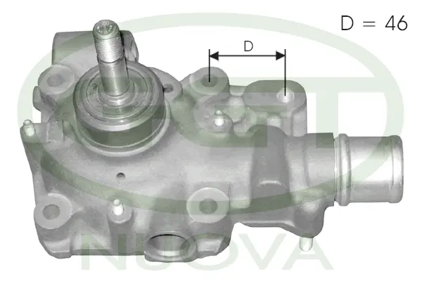 Pompe à eau, refroidissement du moteur GGT PA00007