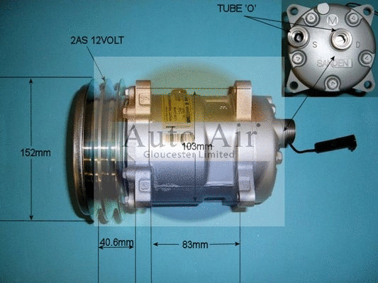 Compresseur, climatisation AUTO AIR GLOUCESTER 14-1103