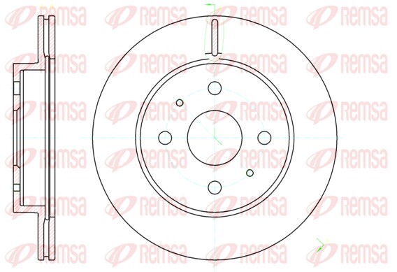 Disque de frein REMSA 61190.10
