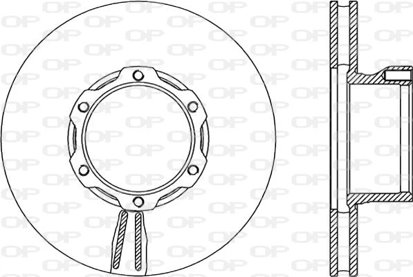 Disque de frein OPEN PARTS BDA1701.20