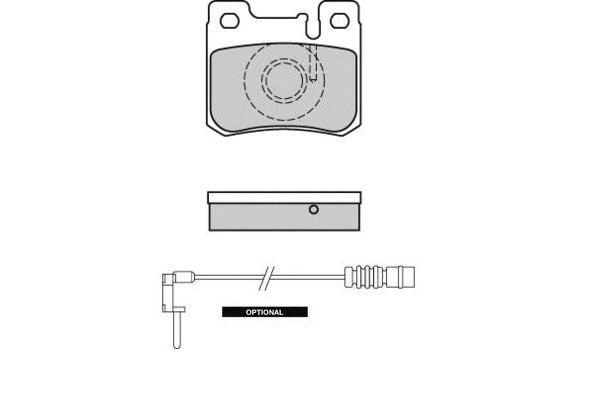 Kit de plaquettes de frein, frein à disque E.T.F. 12-0631