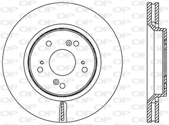 Disque de frein OPEN PARTS BDR2516.20
