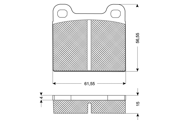 Kit de plaquettes de frein, frein à disque PROCODIS FRANCE PF1019