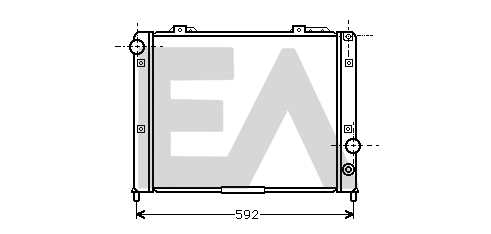Radiateur, refroidissement du moteur EACLIMA 31R03024
