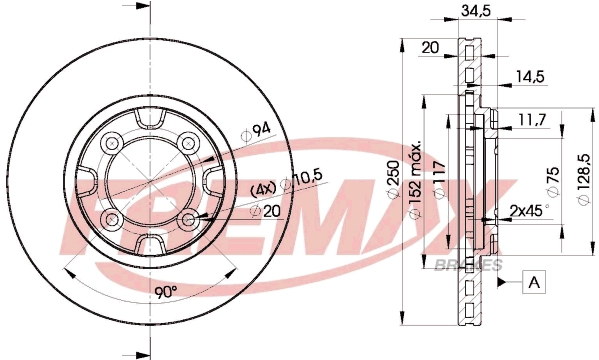 Disque de frein FREMAX BD-3263