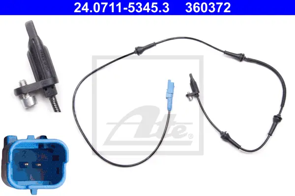 Capteur, vitesse de roue ATE-APAC 24.0711-5345.3