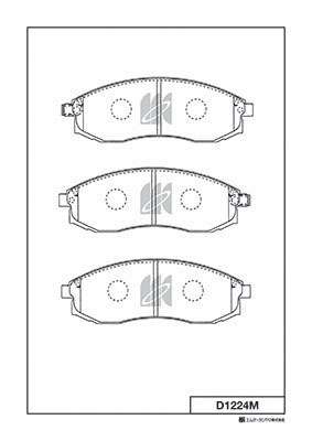 Kit de plaquettes de frein, frein à disque MK Kashiyama D1224M