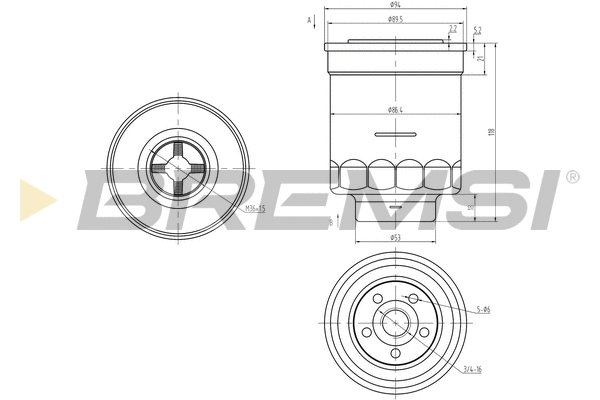 Filtre à carburant BREMSI FE0380