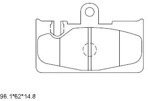 Kit de plaquettes de frein, frein à disque ASIMCO KD2752