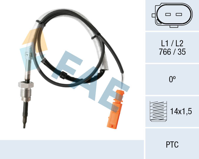 Capteur, température des gaz FAE 68005