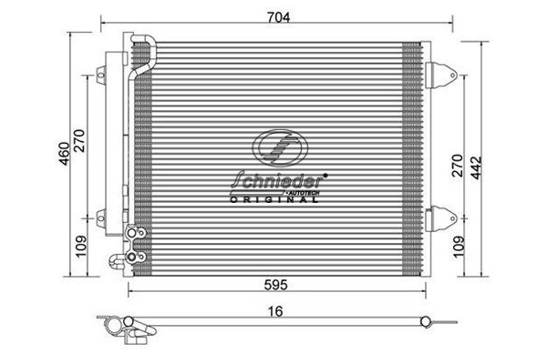 Condenseur, climatisation SCHNIEDER AUTOTECH BMS85.00073