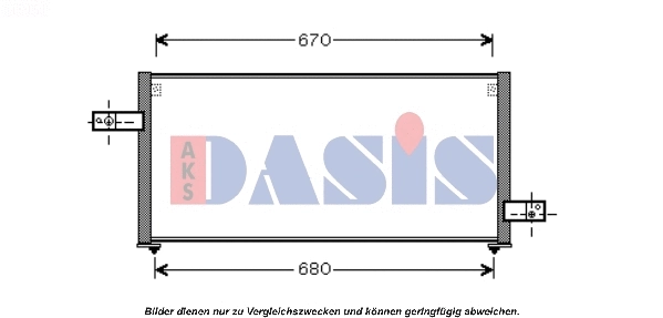 Condenseur, climatisation AKS DASIS 352007N