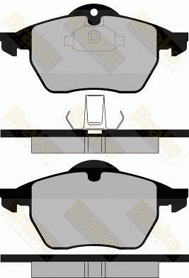 Kit de plaquettes de frein, frein à disque Brake ENGINEERING PA1116