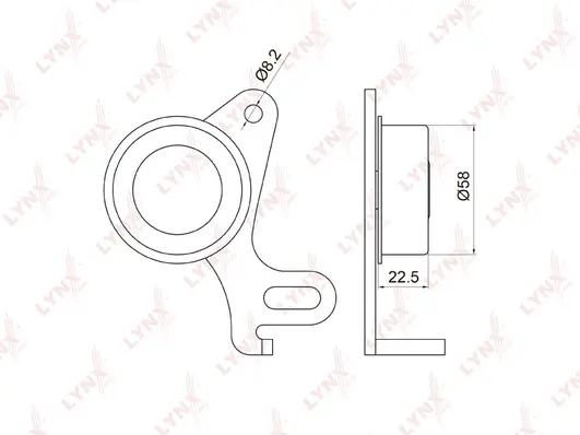 Poulie de tension, courroie crantée LYNXAUTO PB-1031