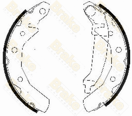 Jeu de mâchoires de frein Brake ENGINEERING SH2510