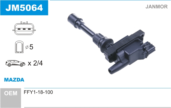 Bobine d'allumage JANMOR JM5064