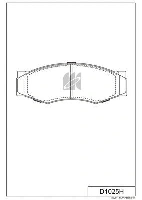 Kit de plaquettes de frein, frein à disque MK Kashiyama D1025H