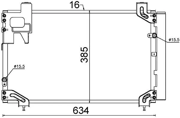 Condenseur, climatisation MAHLE AC 711 000S