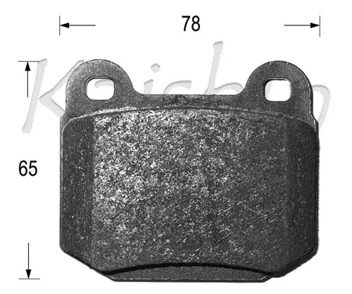 Kit de plaquettes de frein, frein à disque KAISHIN FK10125