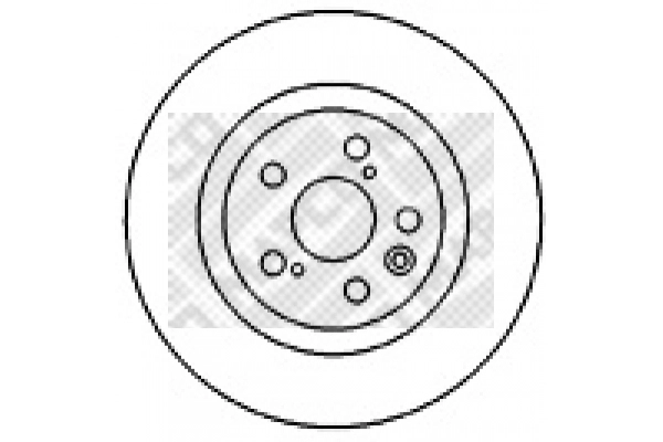 Disque de frein MAPCO 45553