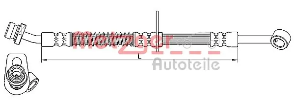 Flexible de frein METZGER 4110555