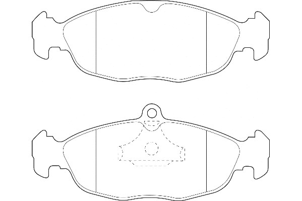 Kit de plaquettes de frein, frein à disque Omnicraft 2134920