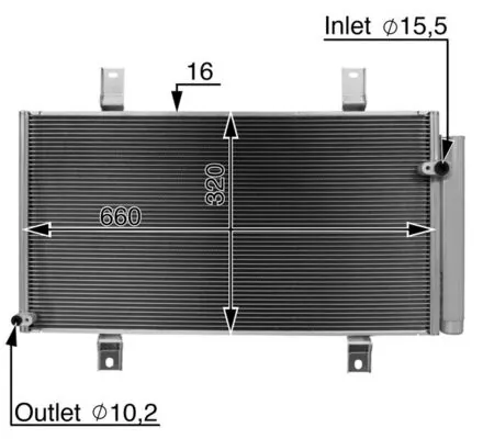 Condenseur, climatisation MAHLE AC 722 000S