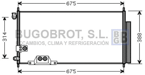 Condenseur, climatisation BUGOBROT 62-HD5239