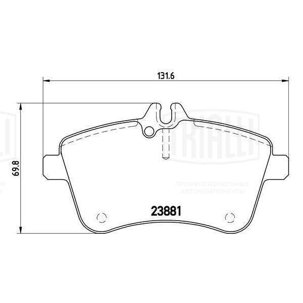 Kit de plaquettes de frein, frein à disque TRIALLI PF 4271