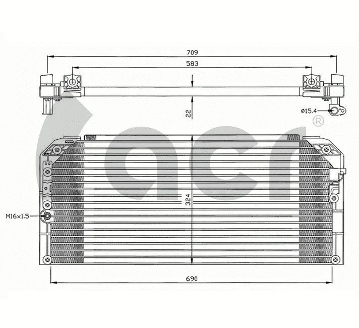 Condenseur, climatisation ACR 300627
