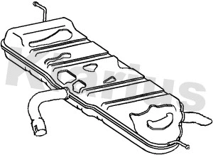 Silencieux arrière KLARIUS 220904