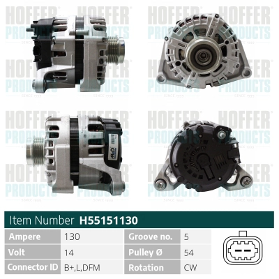 Alternateur HOFFER H55151130