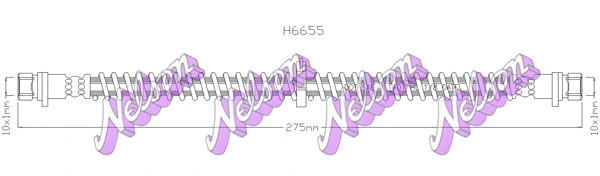Flexible de frein KAWE H6655