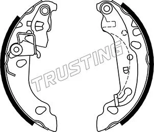 Jeu de mâchoires de frein TRUSTING 040.150