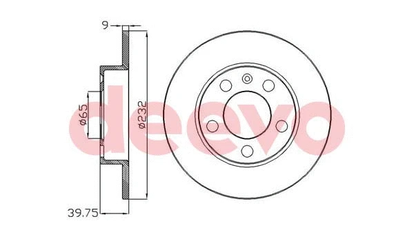 Disque de frein DEEVO BD33140