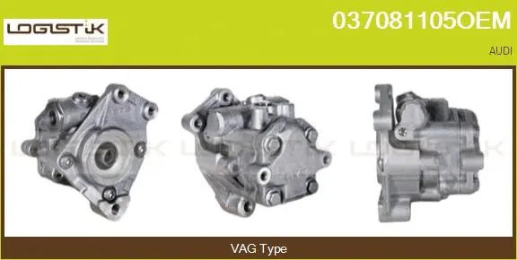 Pompe hydraulique, direction LGK 037081105OEM