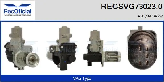 Vanne EGR RECOFICIAL RECSVG73023.0