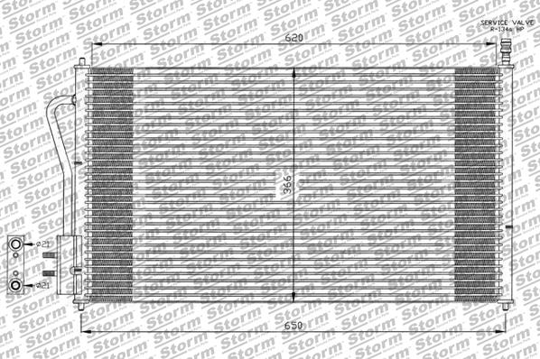 Condenseur, climatisation STORM QUALITY PARTS 46502