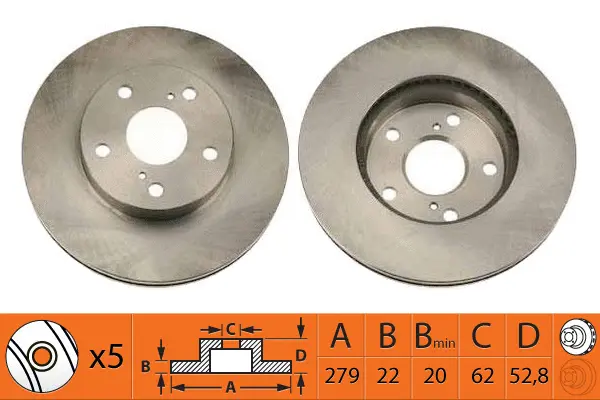 Disque de frein SB BR21113T