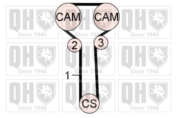 Kit de courroie crantée QUINTON HAZELL QBK707