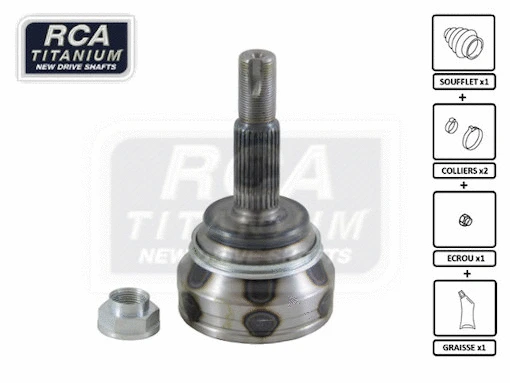 Jeu de joints, arbre de transmission RCA FRANCE TO81