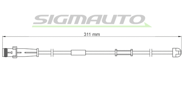 Contact d'avertissement, usure des plaquettes de frein SIGMAUTO WI0619