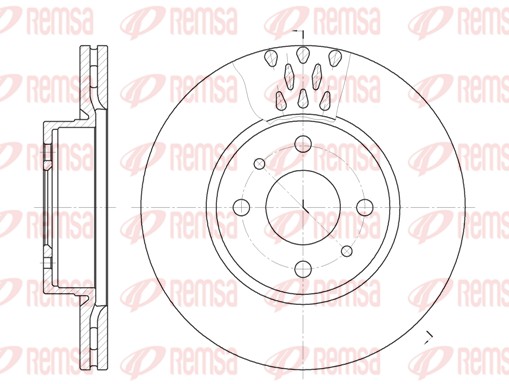 Disque de frein REMSA 6186.10