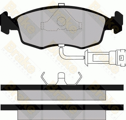 Kit de plaquettes de frein, frein à disque Brake ENGINEERING PA408