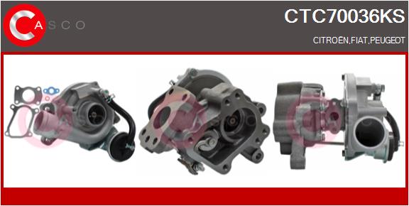Turbocompresseur, suralimentation CASCO CTC70036KS