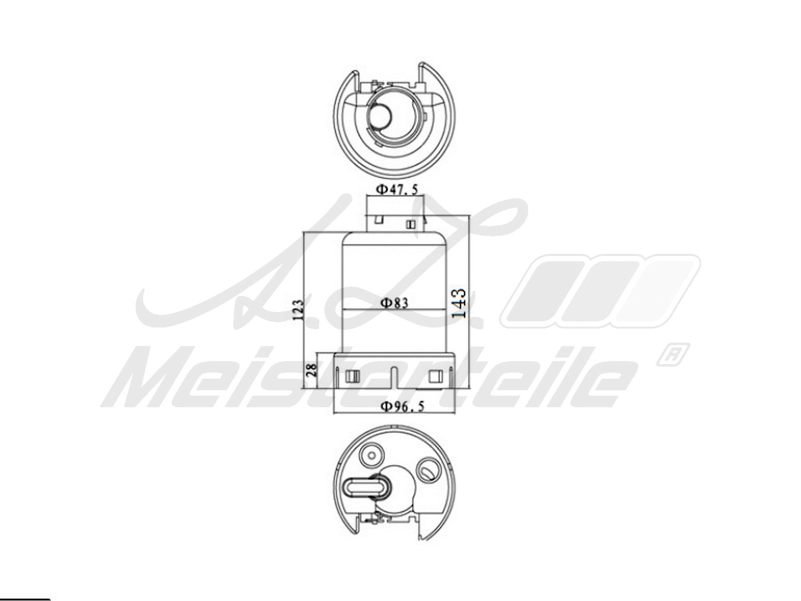 Filtre à carburant A.Z. Meisterteile AZMT-41-020-1395