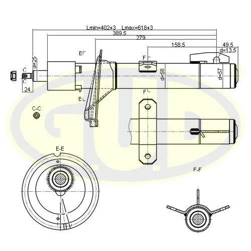 Amortisseur G.U.D. GSA335820