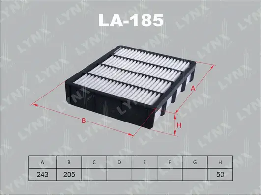 Filtre à air LYNXAUTO LA-185