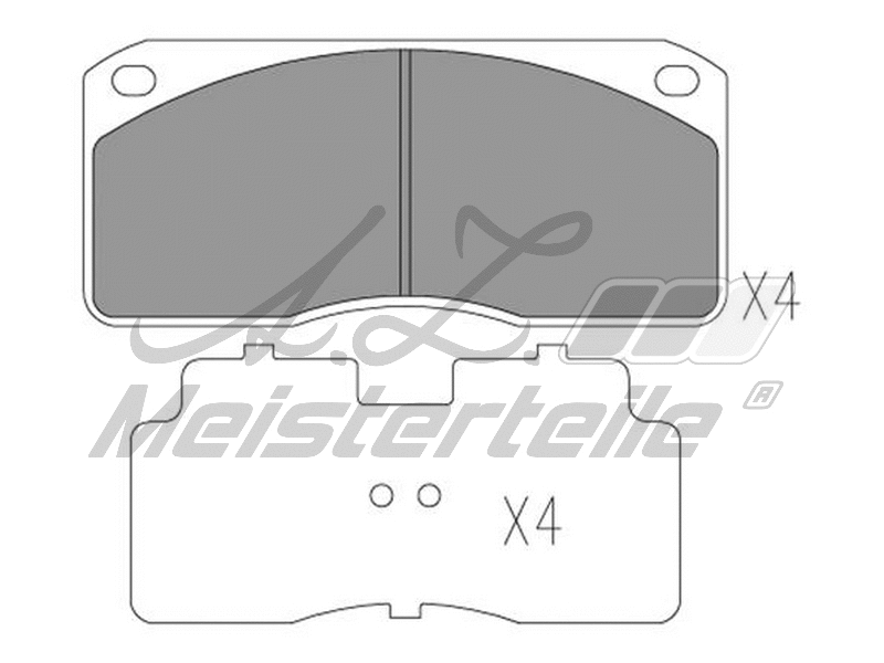 Kit de plaquettes de frein, frein à disque A.Z. Meisterteile AZMT-44-022-2355